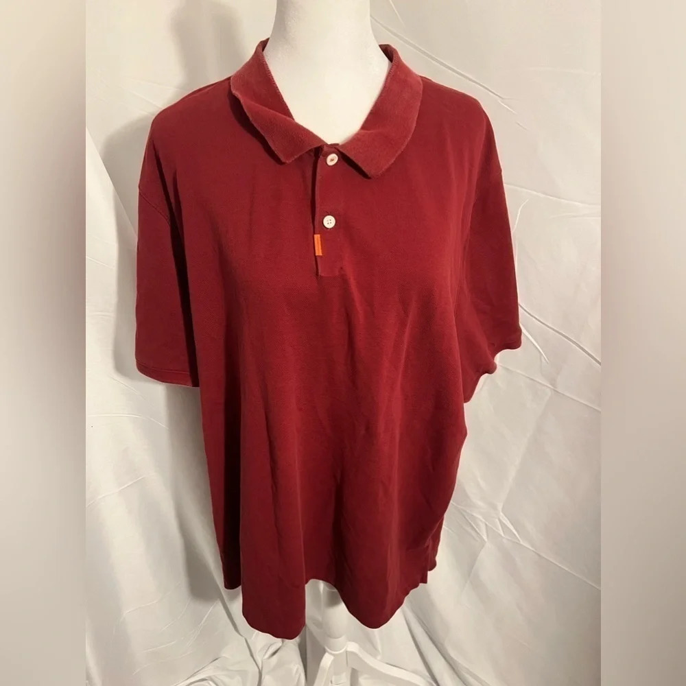 Nike polo dri fit men’s red polo- size XXL